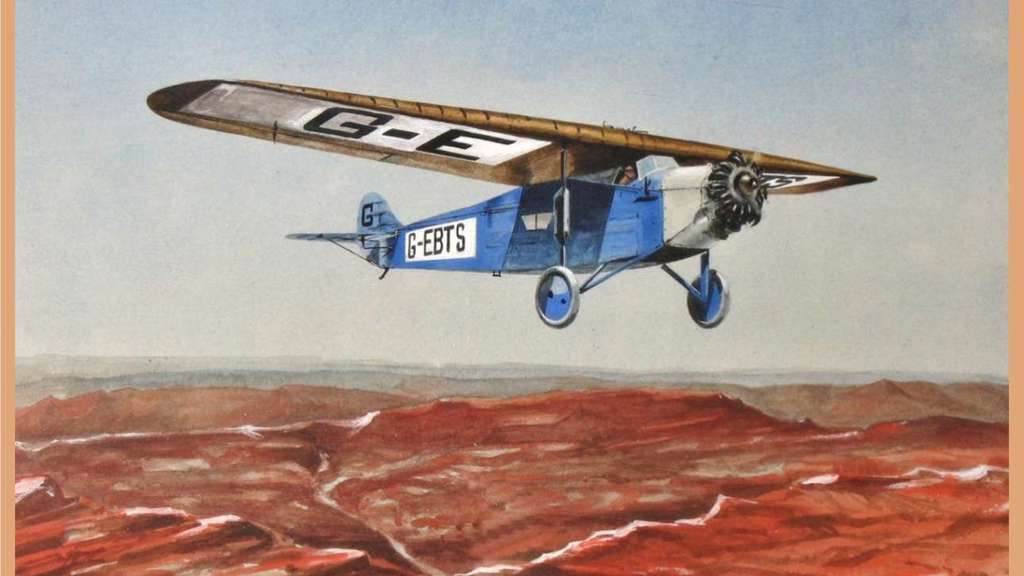 Image of duchess of bedford plane painting